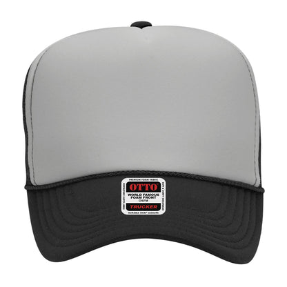 OTTO CAP 5 Panel High Crown Mesh Back Trucker Hat Adult - Parkerbuilt HQ