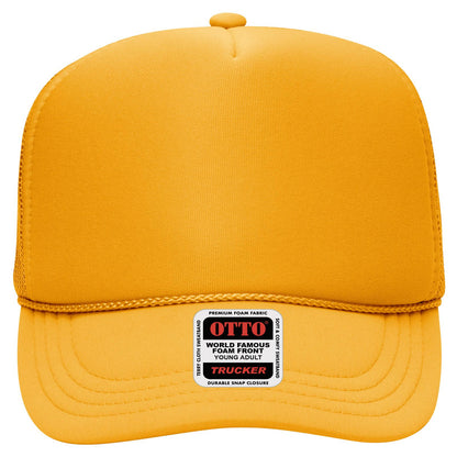 OTTO CAP 5 Panel High Crown Mesh Back Trucker Hat (Young Adult) - Parkerbuilt HQ