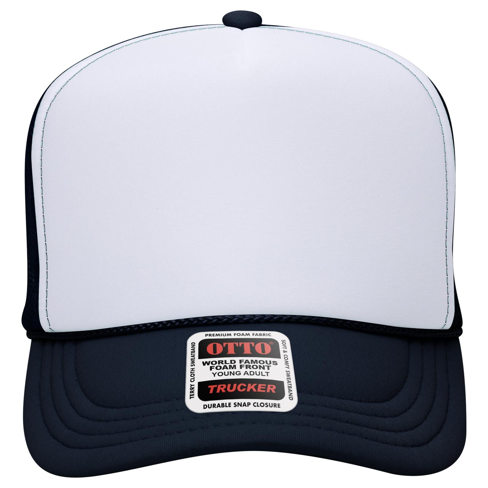 OTTO CAP 5 Panel High Crown Mesh Back Trucker Hat (Young Adult) - Parkerbuilt HQ