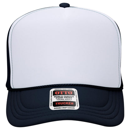 OTTO CAP 5 Panel High Crown Mesh Back Trucker Hat (Young Adult) - Parkerbuilt HQ