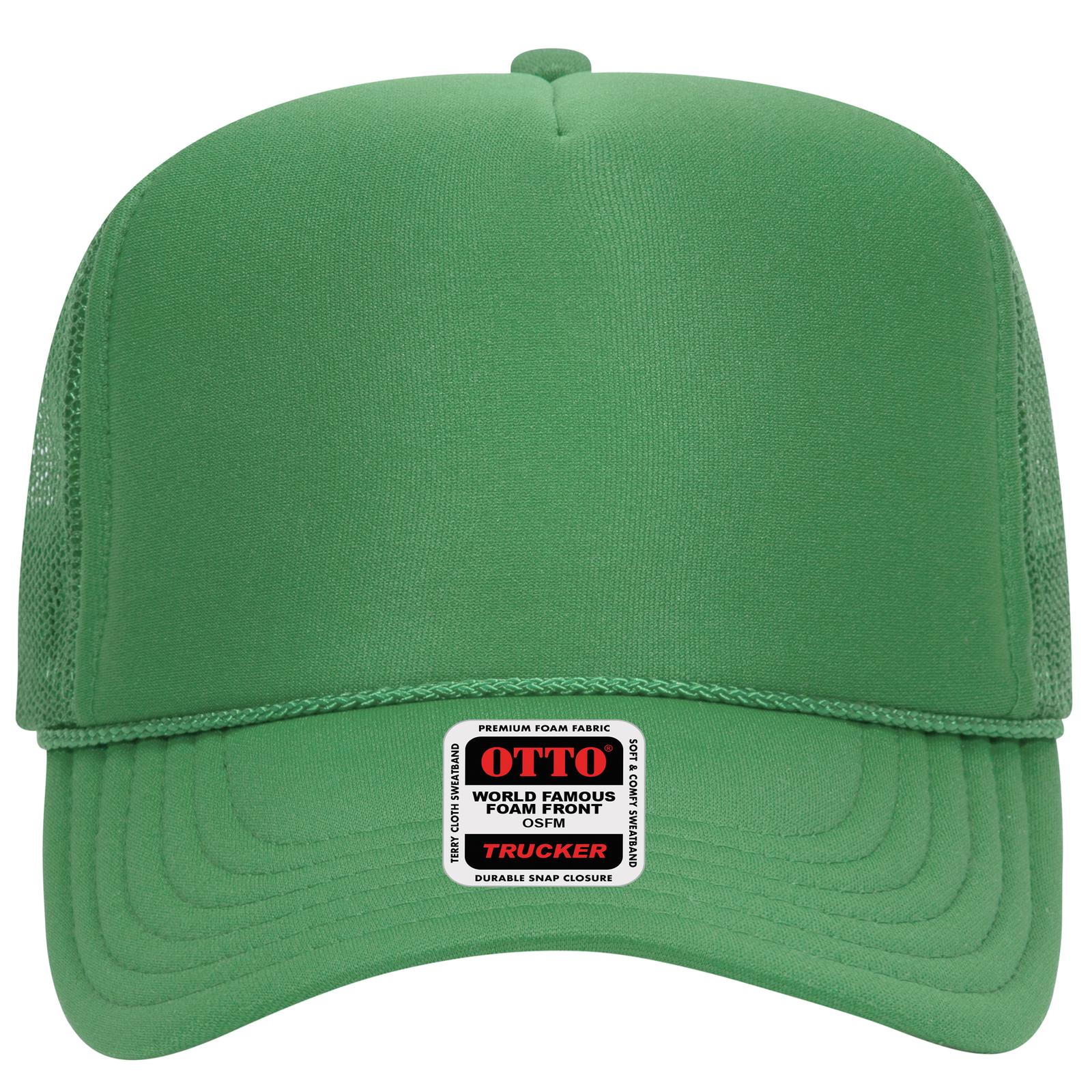 OTTO CAP 5 Panel High Crown Mesh Back Trucker Hat Adult - Parkerbuilt HQ