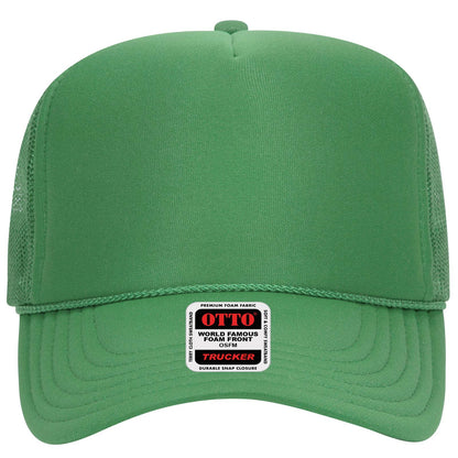 OTTO CAP 5 Panel High Crown Mesh Back Trucker Hat Adult - Parkerbuilt HQ