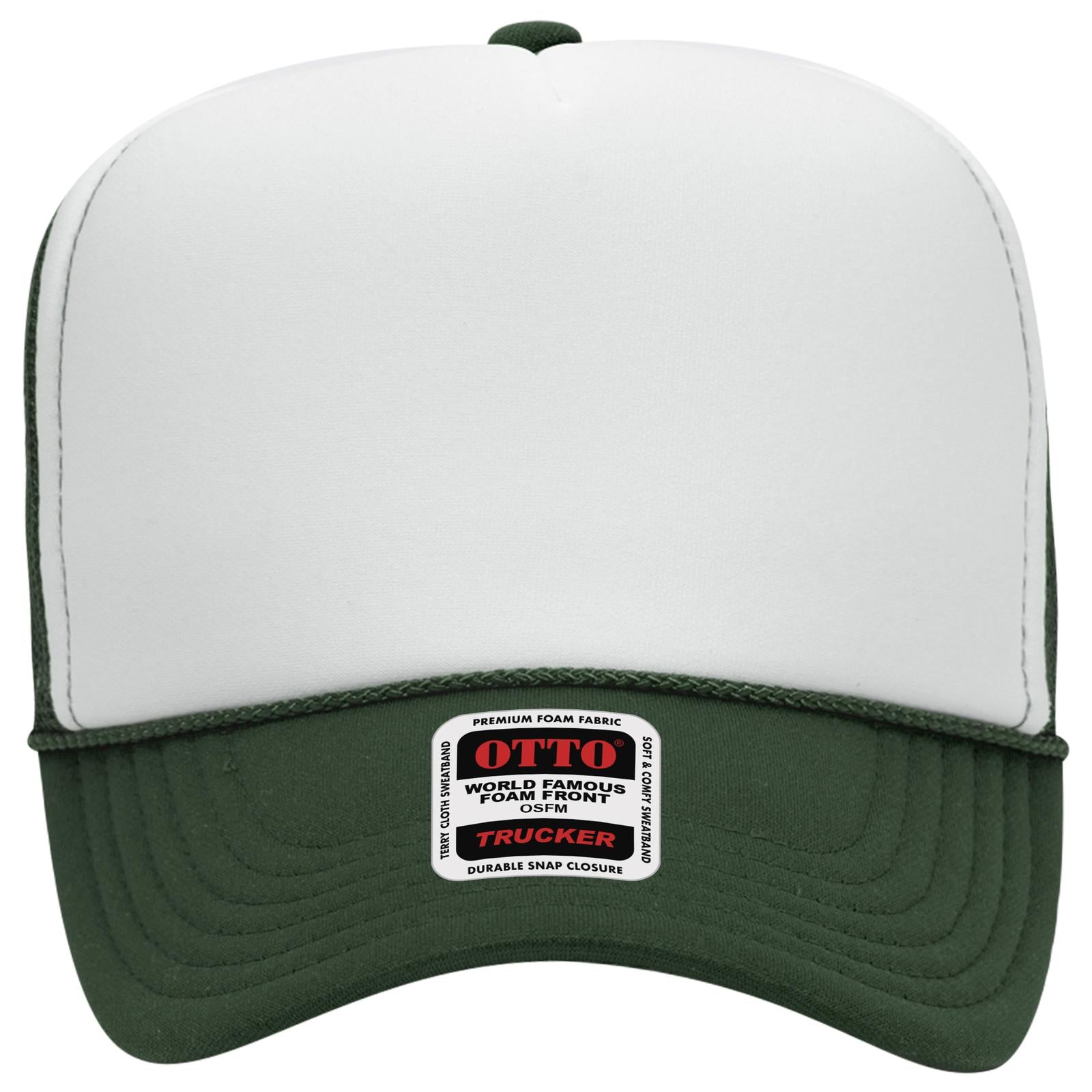 OTTO CAP 5 Panel High Crown Mesh Back Trucker Hat Adult - Parkerbuilt HQ