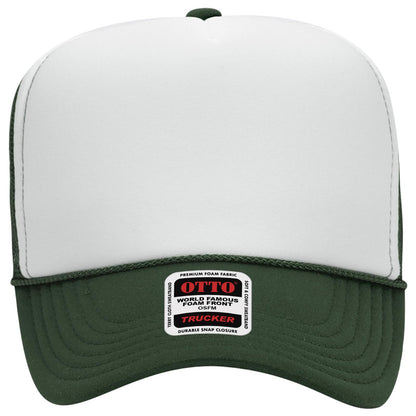 OTTO CAP 5 Panel High Crown Mesh Back Trucker Hat Adult - Parkerbuilt HQ