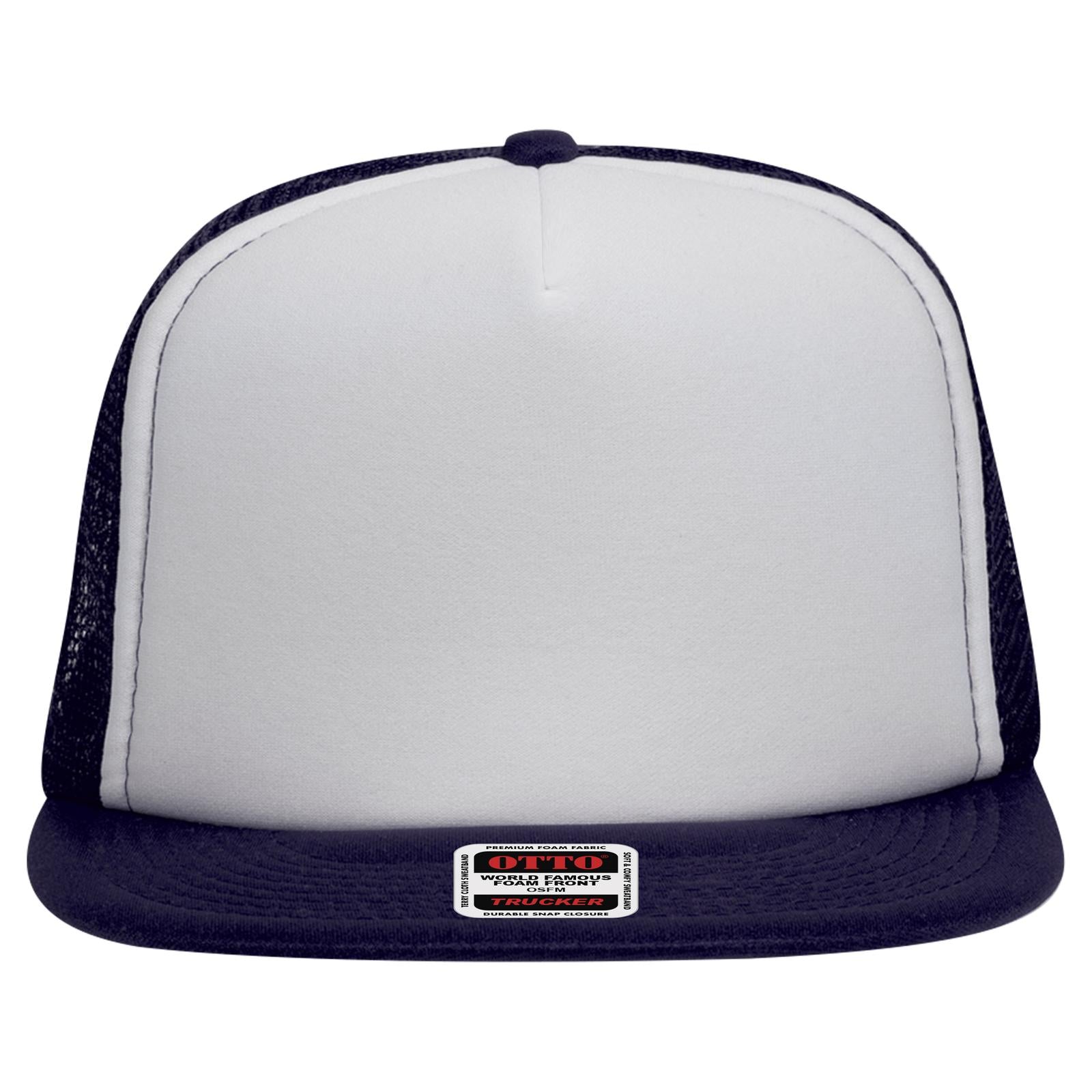 OTTO CAP "OTTO SNAP" 5 Panel High Crown Mesh Back Trucker Hat - Parkerbuilt HQ