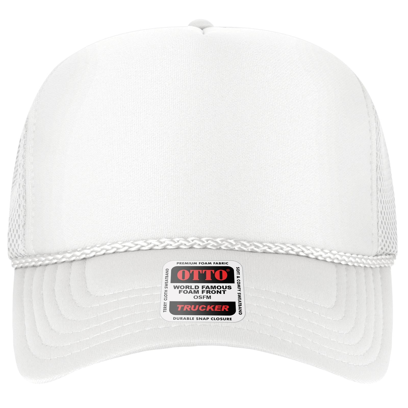 OTTO CAP 5 Panel High Crown Mesh Back Trucker Hat - Parkerbuilt HQ