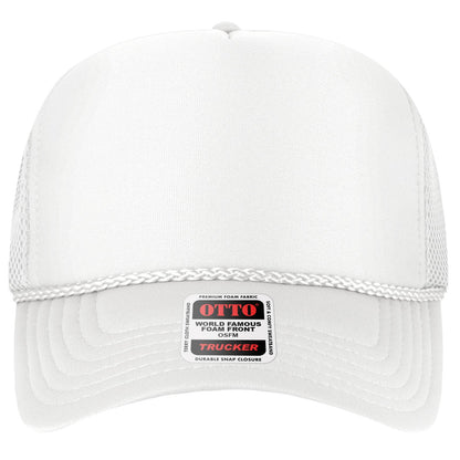 OTTO CAP 5 Panel High Crown Mesh Back Trucker Hat - Parkerbuilt HQ