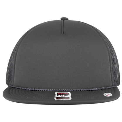 OTTO CAP "OTTO SNAP" 5 Panel Pro Style Mesh Back Trucker Snapback Hat - Parkerbuilt HQ