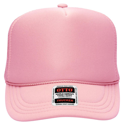 OTTO CAP 5 Panel High Crown Mesh Back Trucker Hat (Young Adult) - Parkerbuilt HQ