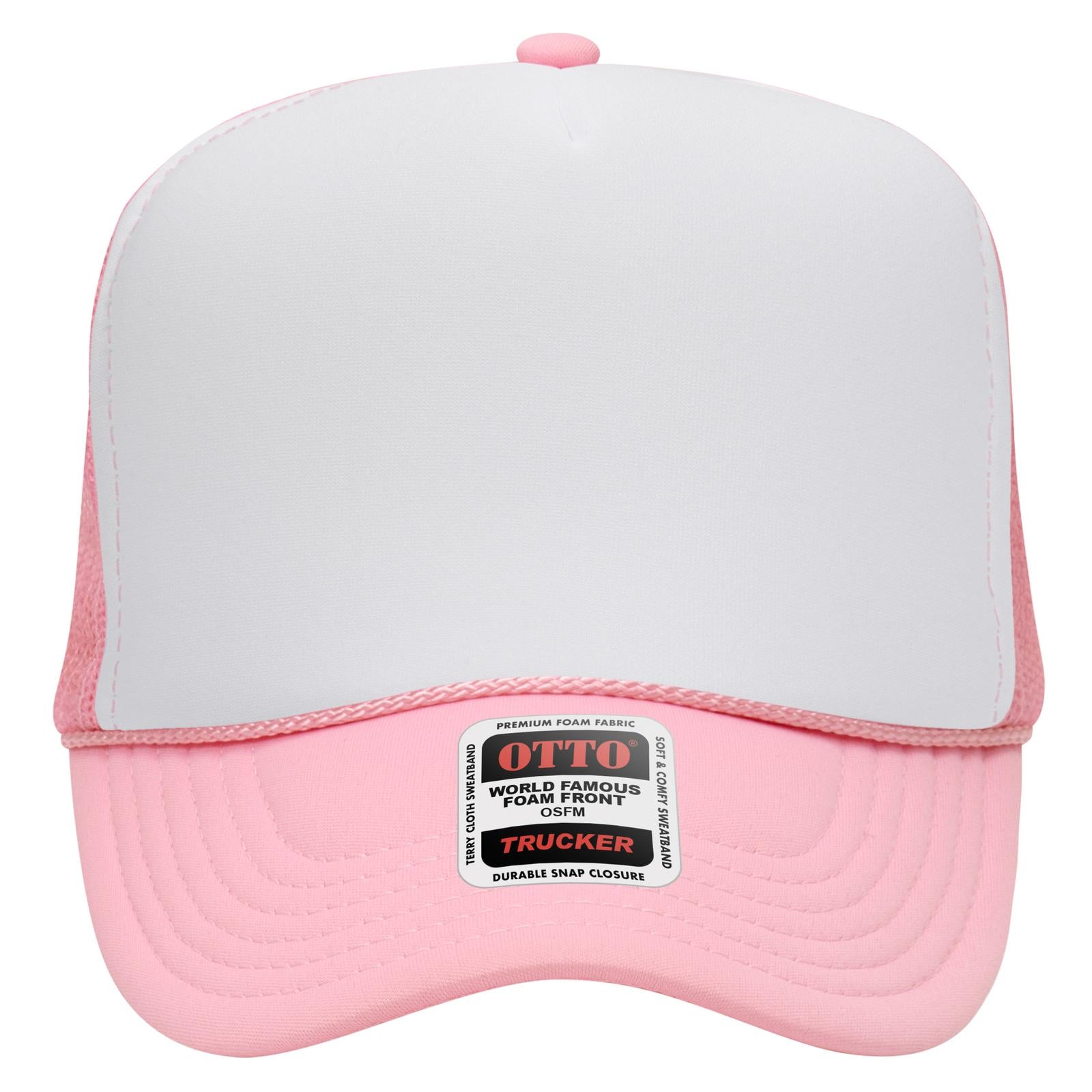 OTTO CAP 5 Panel High Crown Mesh Back Trucker Hat Adult - Parkerbuilt HQ