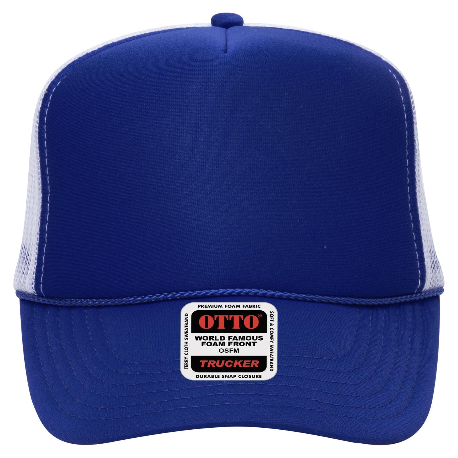 OTTO CAP 5 Panel High Crown Mesh Back Trucker Hat Adult - Parkerbuilt HQ