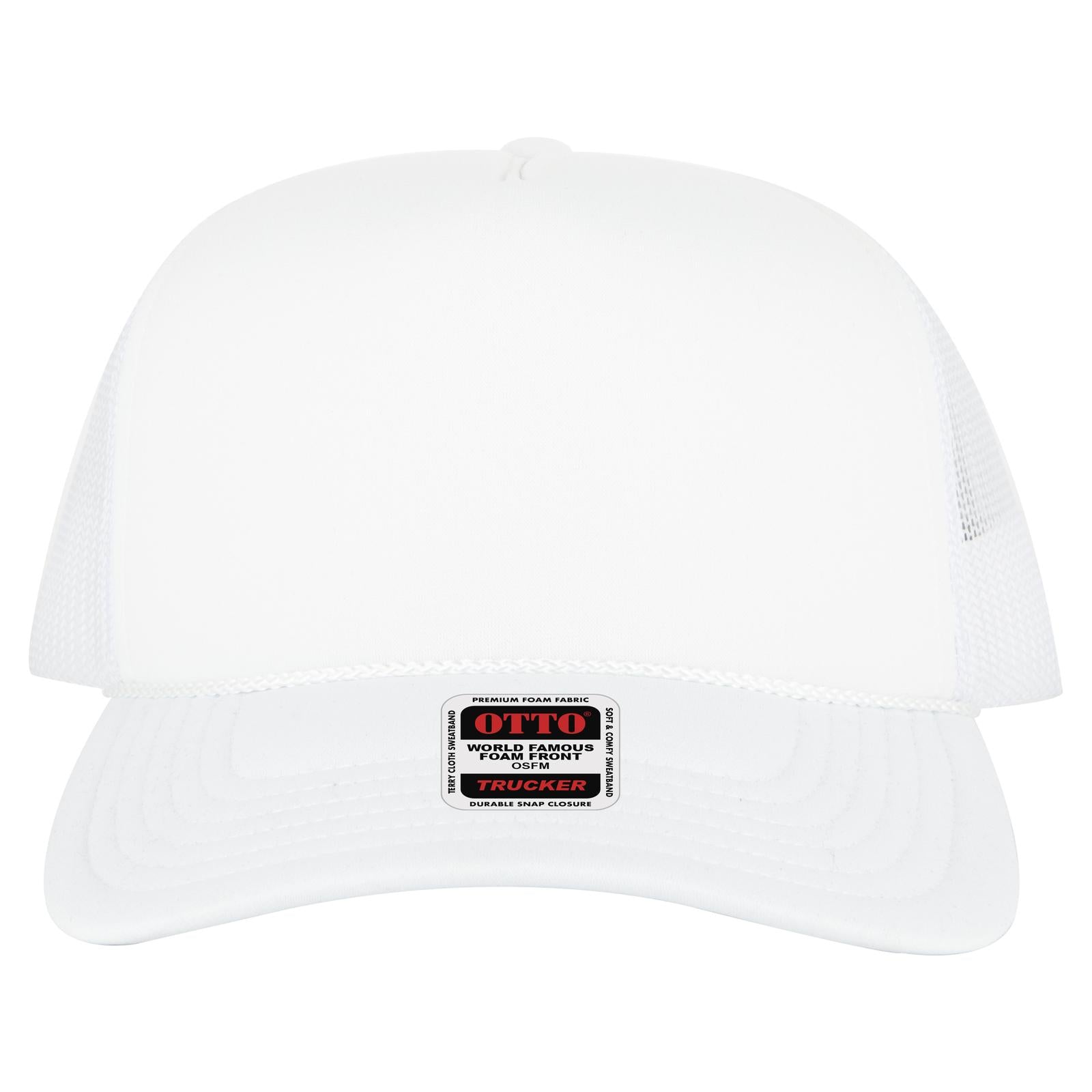 OTTO CAP 5 Panel High Crown Mesh Back Trucker Hat - 3932 - Parkerbuilt HQ