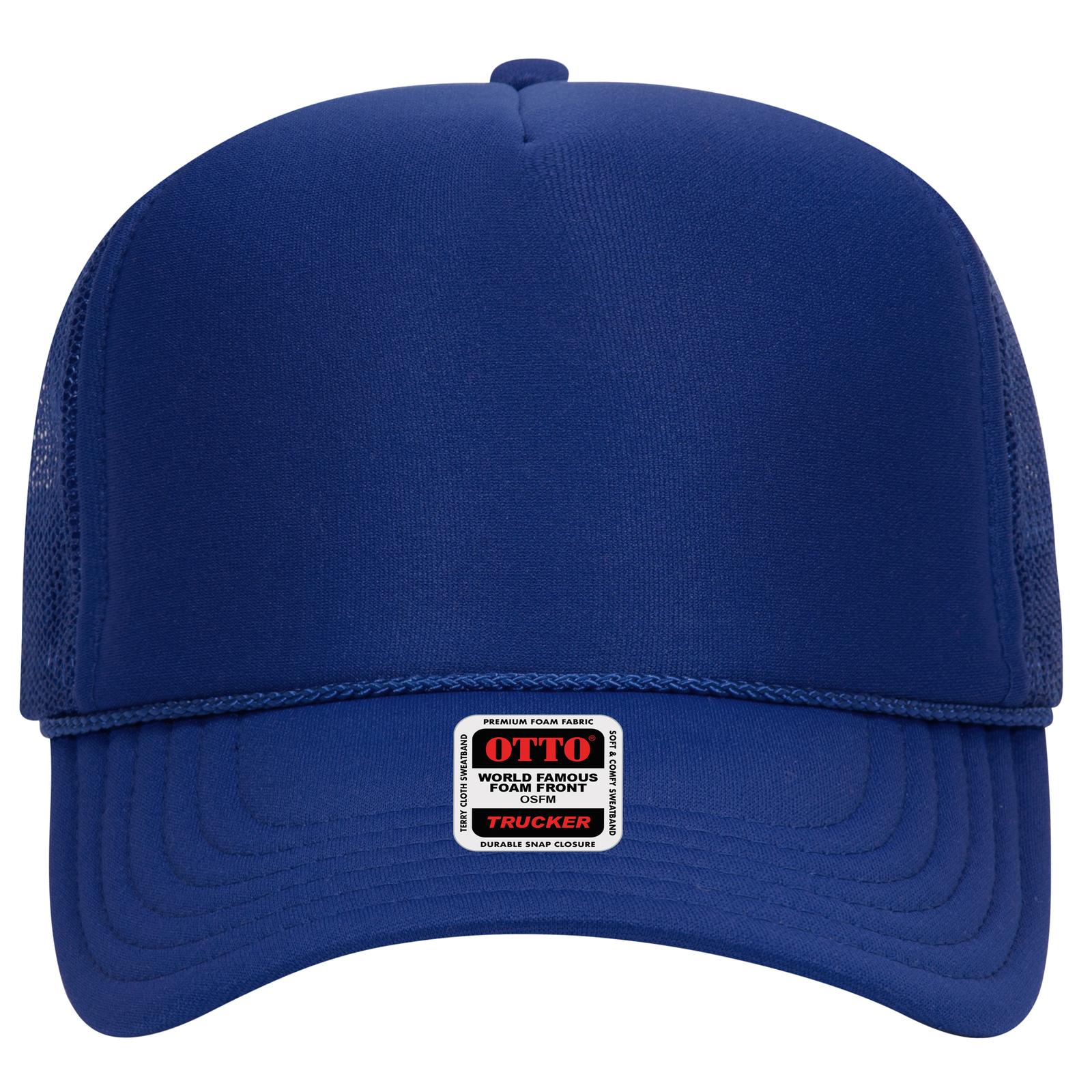 OTTO CAP 5 Panel High Crown Mesh Back Trucker Hat Adult - Parkerbuilt HQ