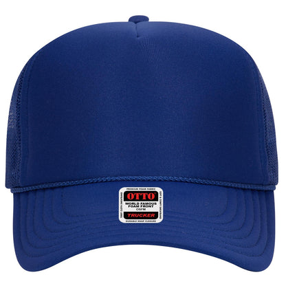 OTTO CAP 5 Panel High Crown Mesh Back Trucker Hat Adult - Parkerbuilt HQ