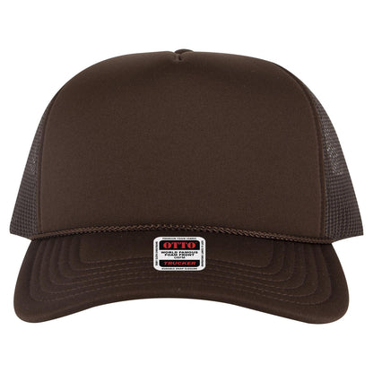 OTTO CAP 5 Panel High Crown Mesh Back Trucker Hat - 3932 - Parkerbuilt HQ