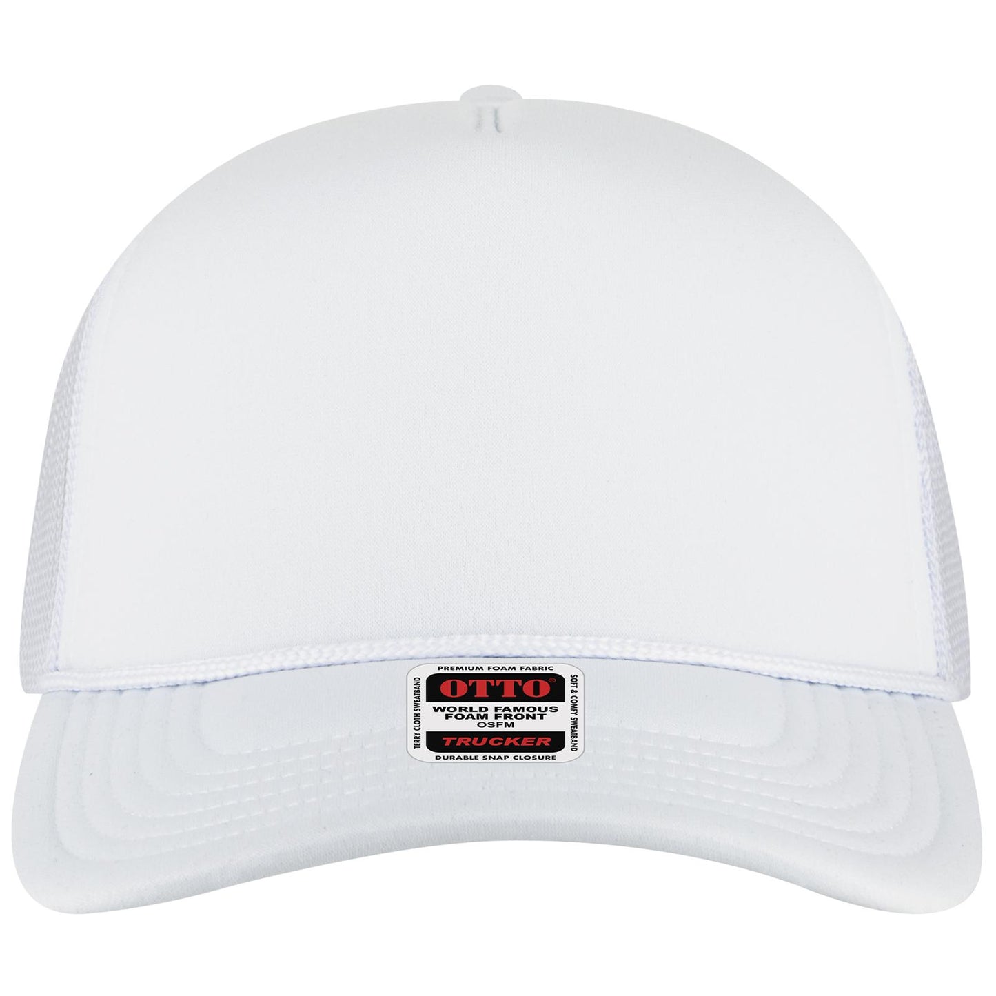 OTTO CAP 5 Panel High Crown Mesh Back Trucker Hat - 3931