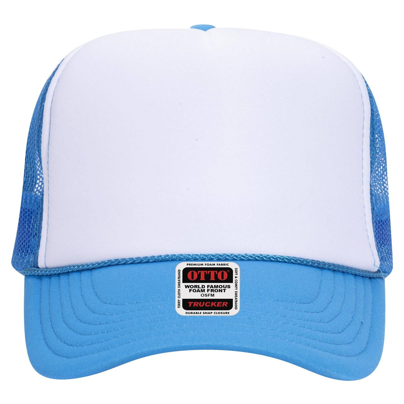 OTTO CAP 5 Panel High Crown Mesh Back Trucker Hat Adult - Parkerbuilt HQ