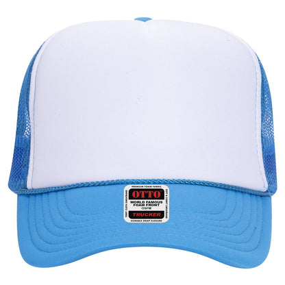 OTTO CAP 5 Panel High Crown Mesh Back Trucker Hat Adult - Parkerbuilt HQ