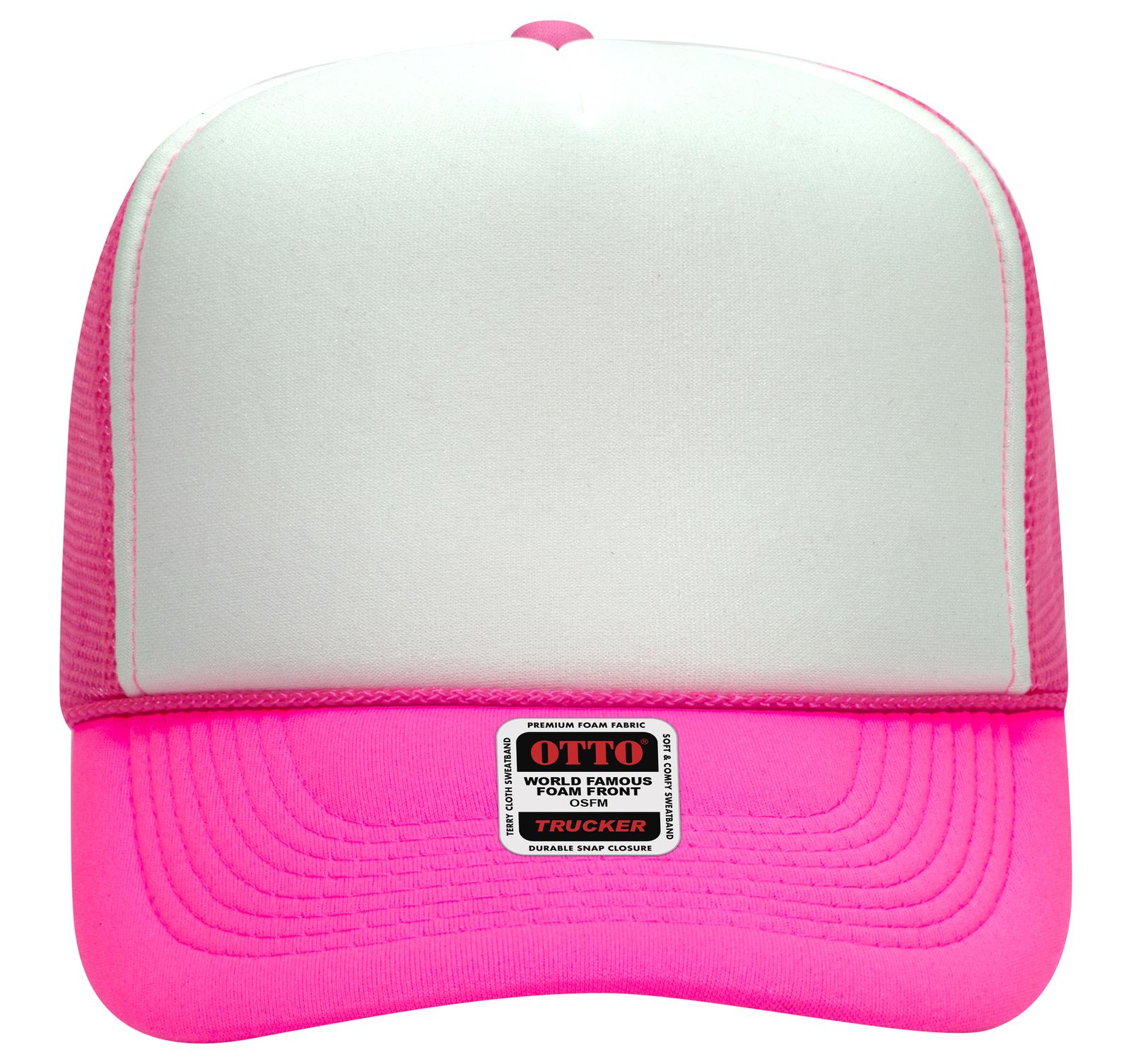 OTTO CAP 5 Panel High Crown Mesh Back Trucker Hat Adult - Parkerbuilt HQ