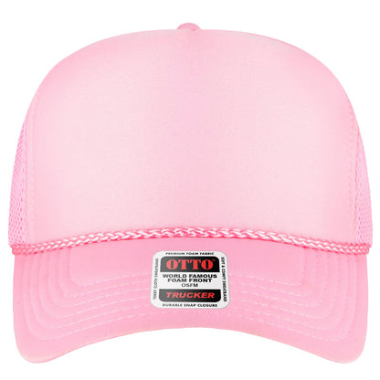 OTTO CAP 5 Panel High Crown Mesh Back Trucker Hat - Parkerbuilt HQ