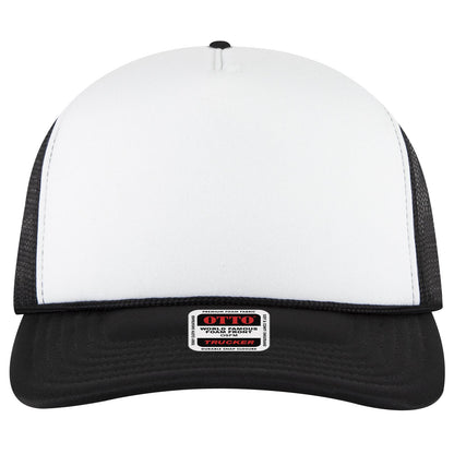 OTTO CAP 5 Panel High Crown Mesh Back Trucker Hat - 3931 - Parkerbuilt HQ