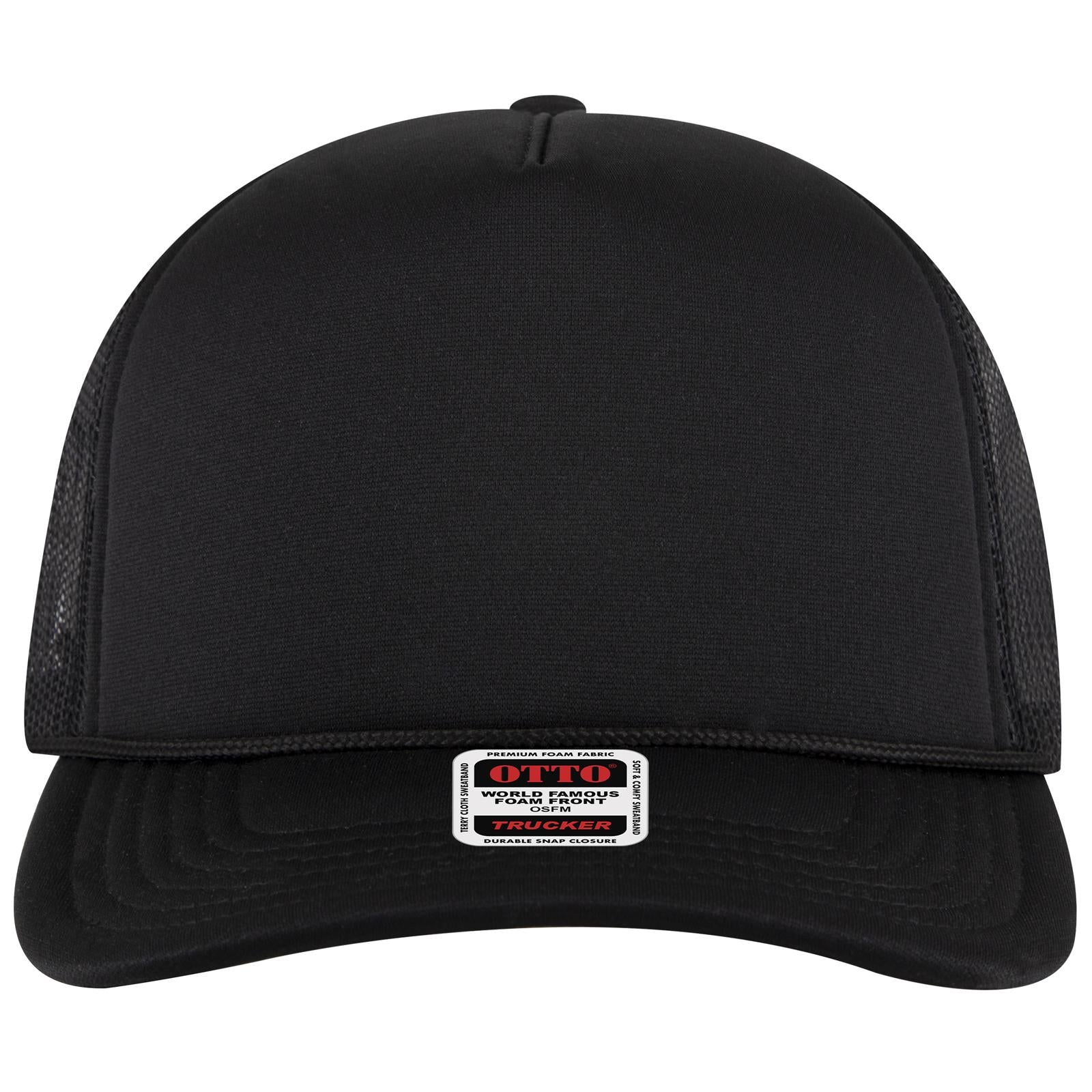 OTTO CAP 5 Panel High Crown Mesh Back Trucker Hat - 3931 - Parkerbuilt HQ
