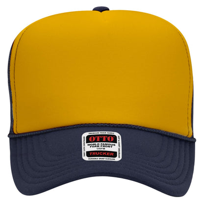 OTTO CAP 5 Panel High Crown Mesh Back Trucker Hat Adult - Parkerbuilt HQ
