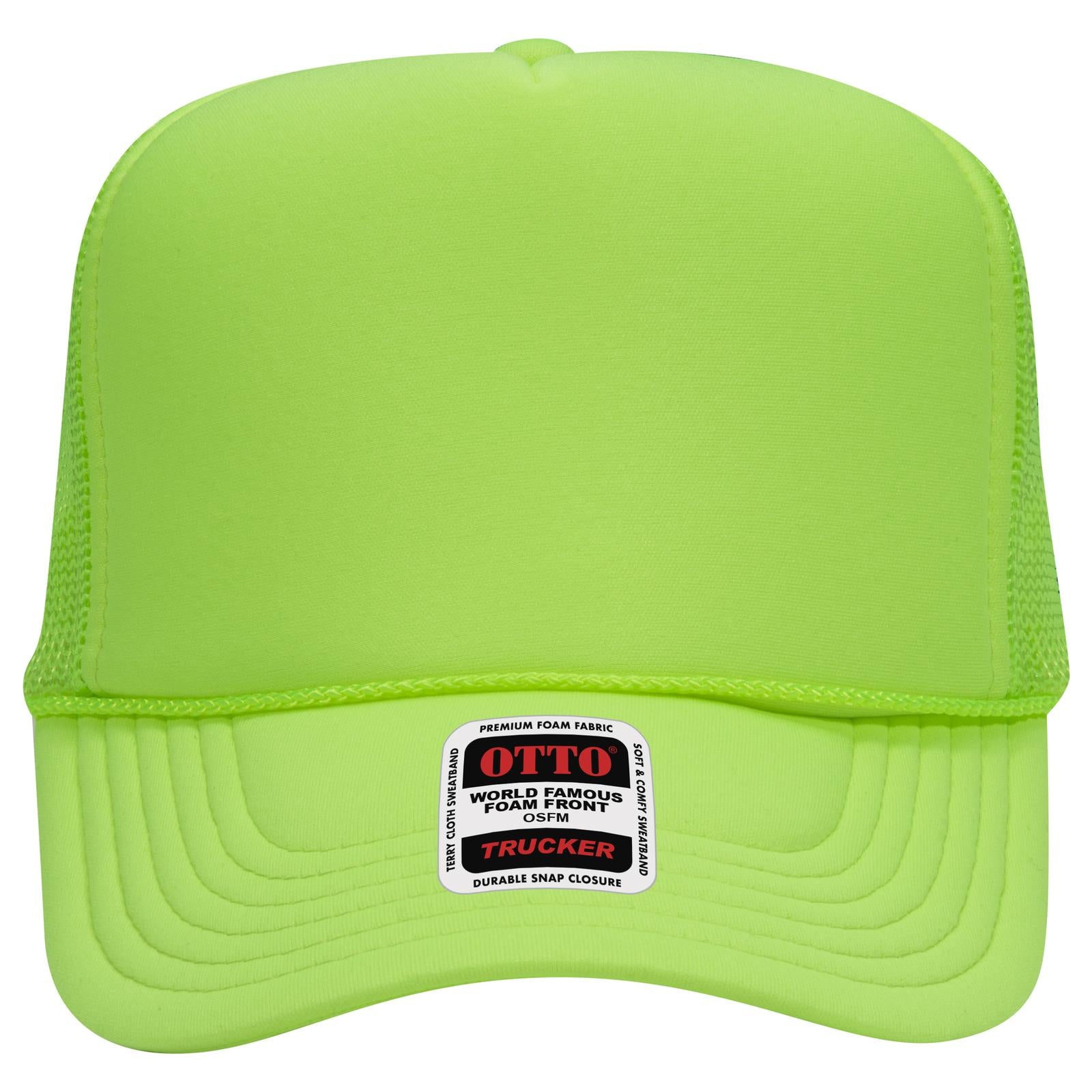 OTTO CAP 5 Panel High Crown Mesh Back Trucker Hat Adult - Parkerbuilt HQ