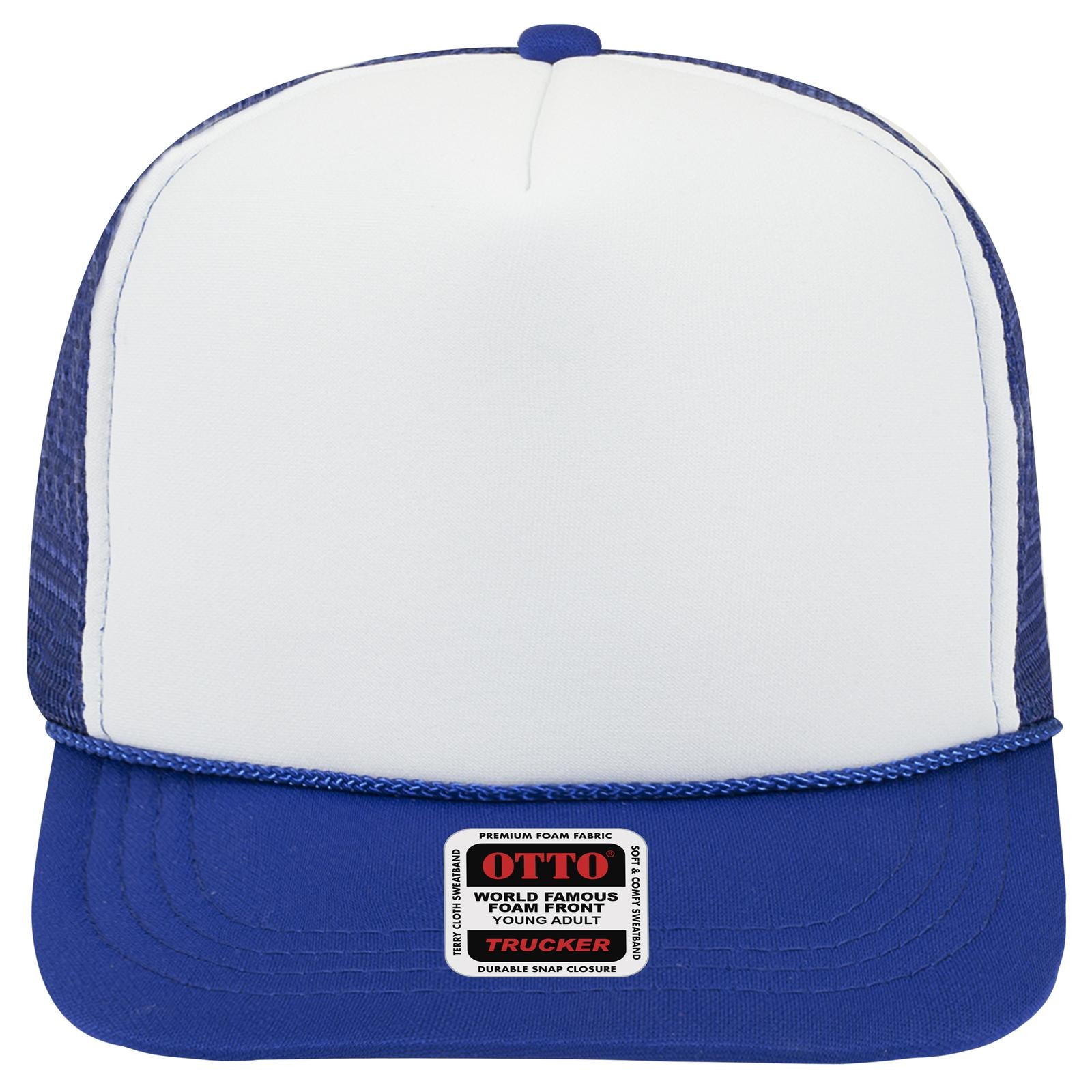 OTTO CAP 5 Panel High Crown Mesh Back Trucker Hat (Young Adult) - Parkerbuilt HQ