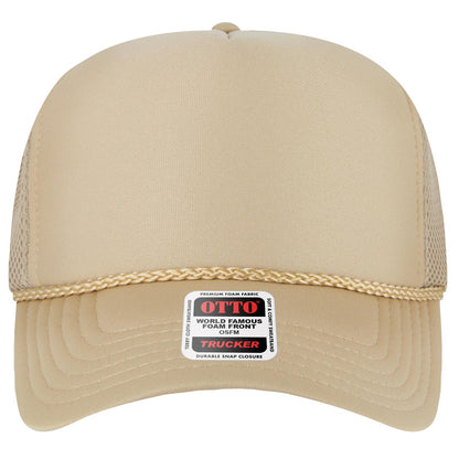 OTTO CAP 5 Panel High Crown Mesh Back Trucker Hat - Parkerbuilt HQ