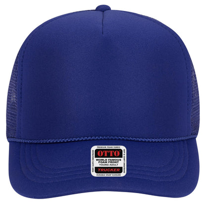 OTTO CAP 5 Panel High Crown Mesh Back Trucker Hat (Young Adult) - Parkerbuilt HQ