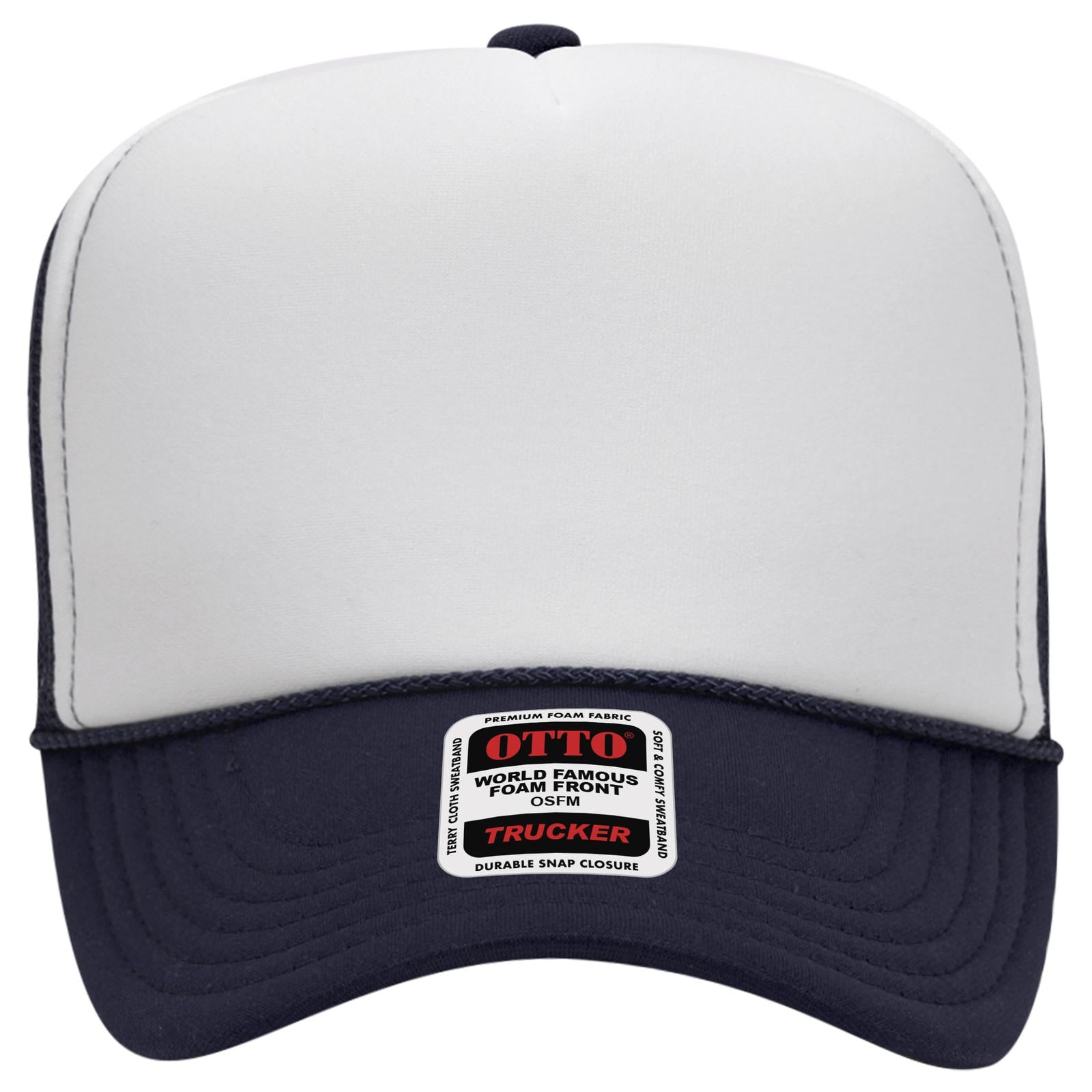 OTTO CAP 5 Panel High Crown Mesh Back Trucker Hat Adult - Parkerbuilt HQ