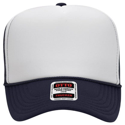 OTTO CAP 5 Panel High Crown Mesh Back Trucker Hat Adult - Parkerbuilt HQ
