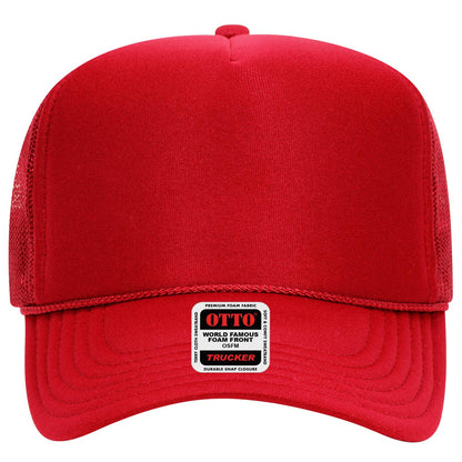 OTTO CAP 5 Panel High Crown Mesh Back Trucker Hat Adult - Parkerbuilt HQ