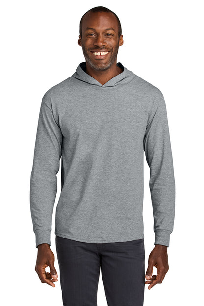 Jerzees Classics Unisex Cotton Long Sleeve Hooded T-Shirt