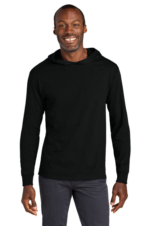 Jerzees Classics Unisex Cotton Long Sleeve Hooded T-Shirt