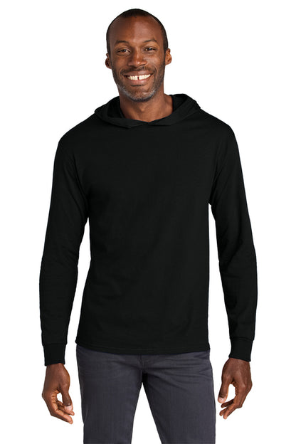 Jerzees Classics Unisex Cotton Long Sleeve Hooded T-Shirt