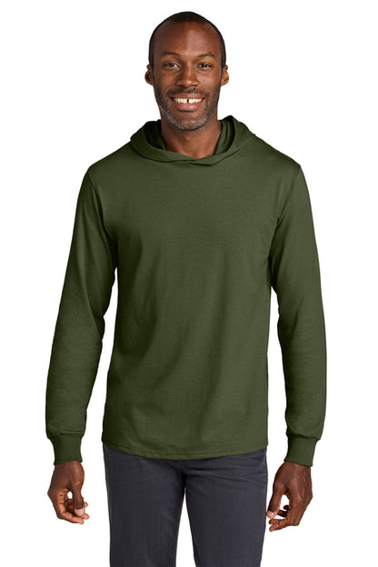 Jerzees Classics Unisex Cotton Long Sleeve Hooded T-Shirt