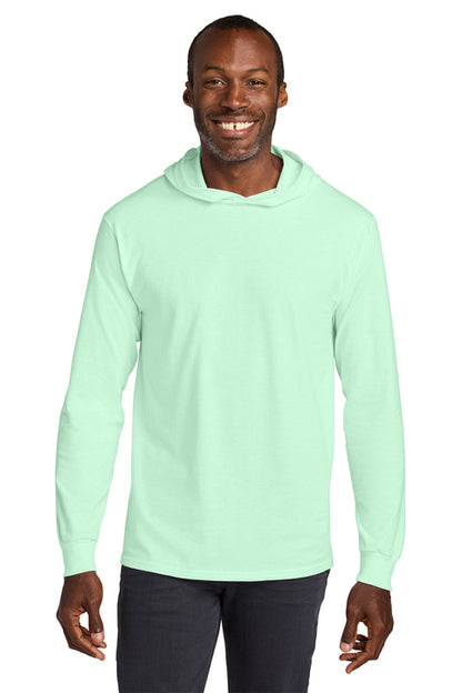 Jerzees Classics Unisex Cotton Long Sleeve Hooded T-Shirt