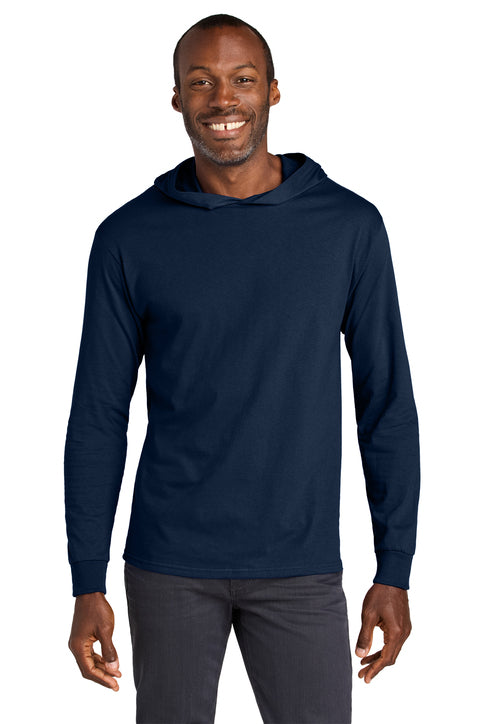 Jerzees Classics Unisex Cotton Long Sleeve Hooded T-Shirt