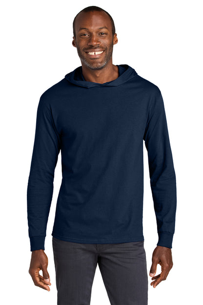 Jerzees Classics Unisex Cotton Long Sleeve Hooded T-Shirt
