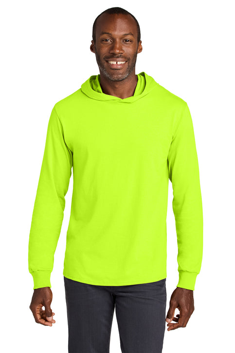 Jerzees Classics Unisex Cotton Long Sleeve Hooded T-Shirt