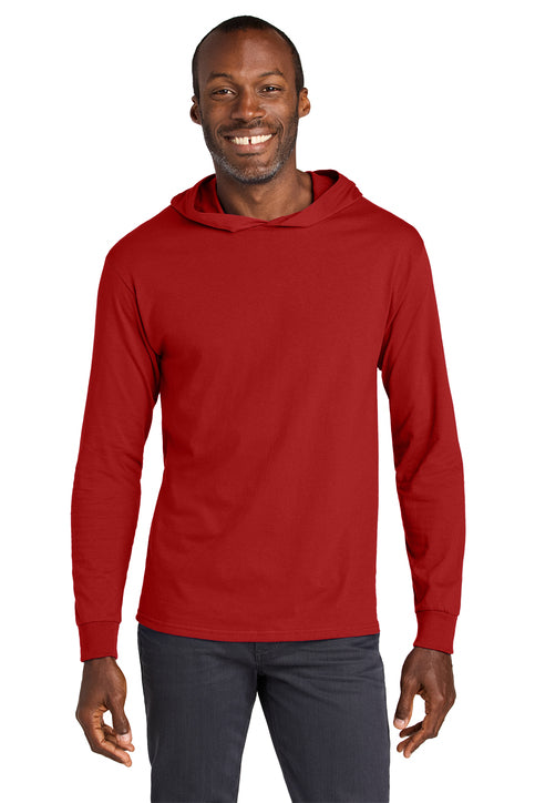 Jerzees Classics Unisex Cotton Long Sleeve Hooded T-Shirt