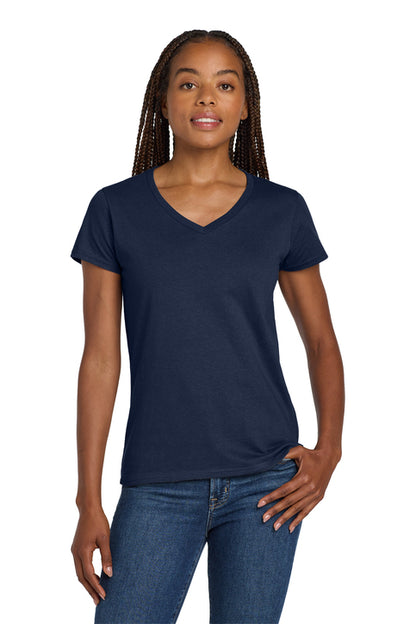 Gildan Women's Heavy Cotton 100% Cotton V-Neck T-Shirt (5V00L)
